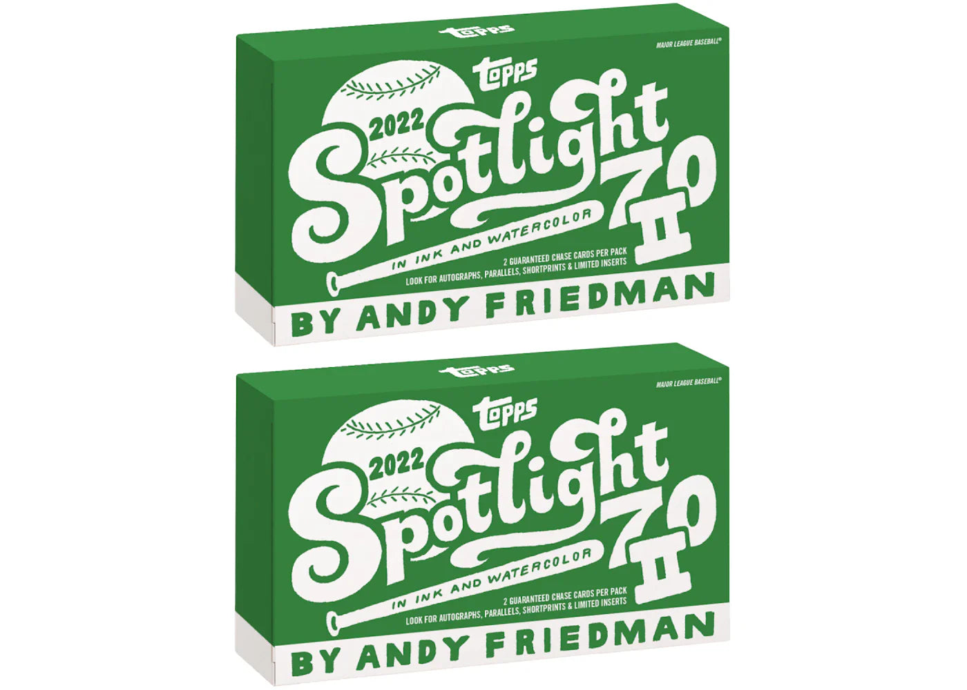 2022 Topps Spotlight 70 Series 2 by Andy Friedman Baseball Box 2x Lot