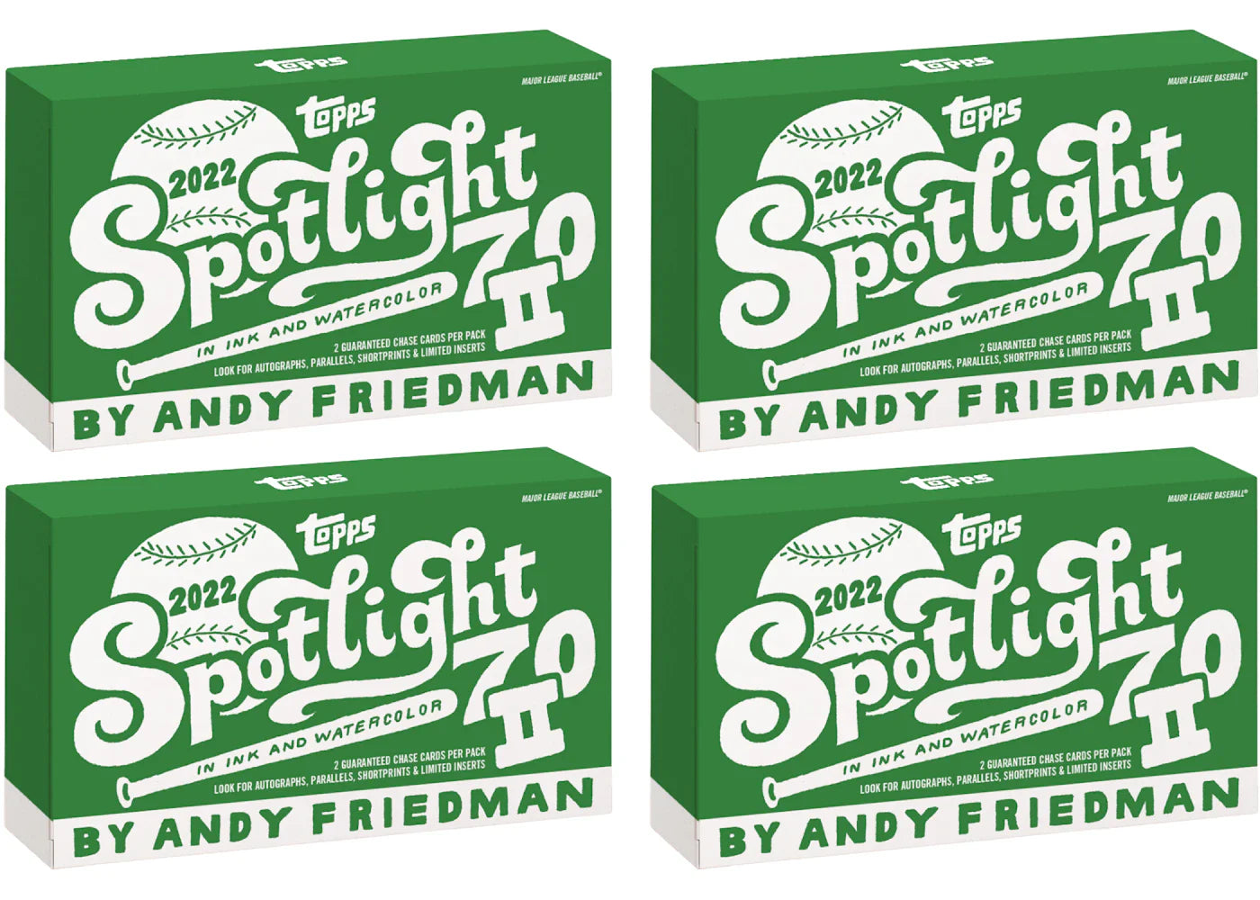2022 Topps Spotlight 70 Series 2 by Andy Friedman Baseball Box 4x Lot