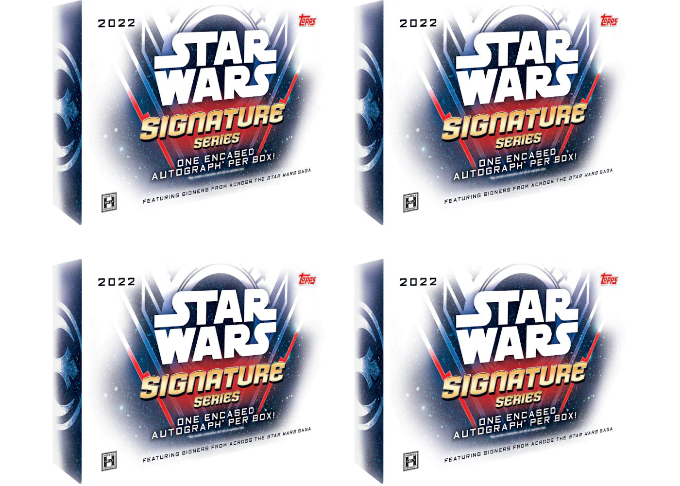 2022 Topps Star Wars Signature Series Hobby Box 4x Lot
