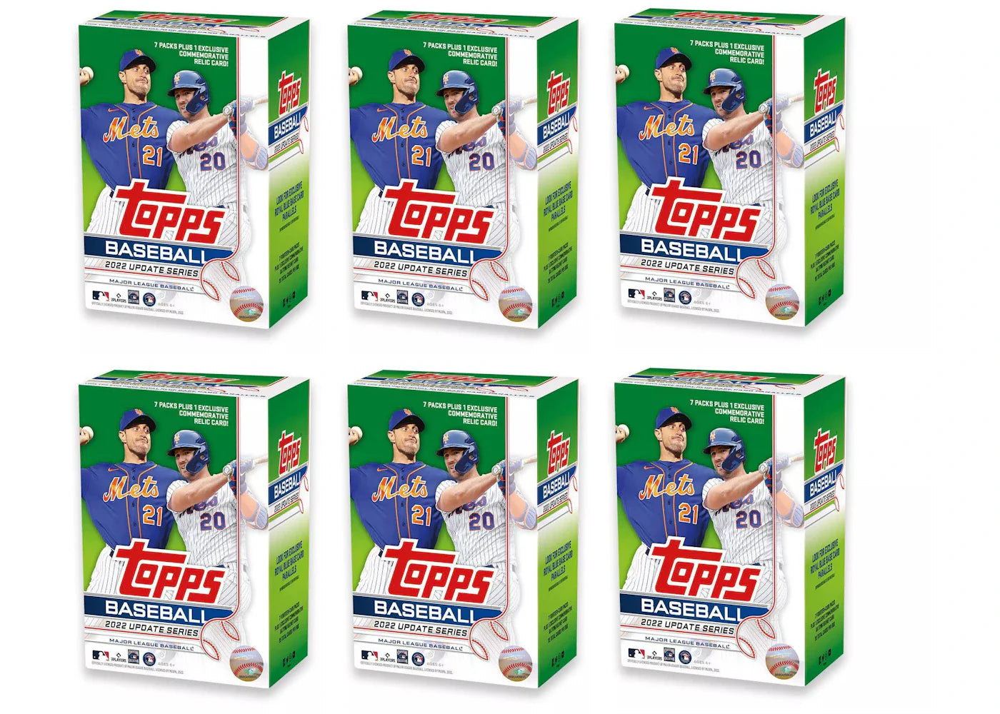 2022 Topps Update Series Baseball Blaster Box 6x Lot
