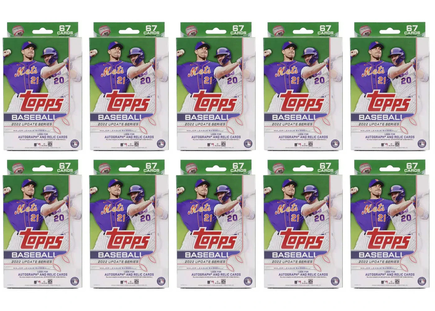 2022 Topps Update Series Baseball Hanger Box 10x Lot