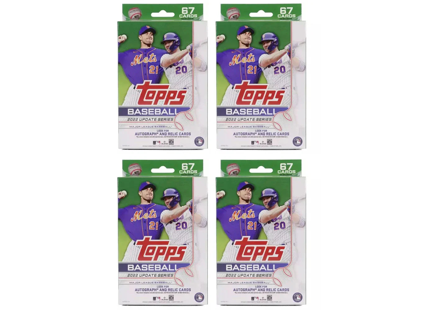 2022 Topps Update Series Baseball Hanger Box 4x Lot