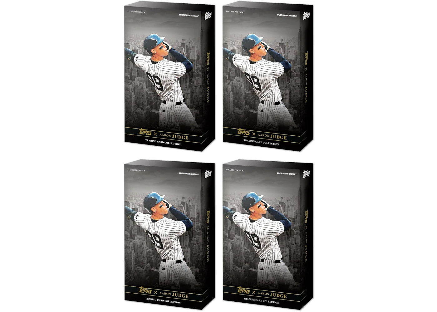 2022 Topps x Aaron Judge Baseball Curated Set 4x Lot