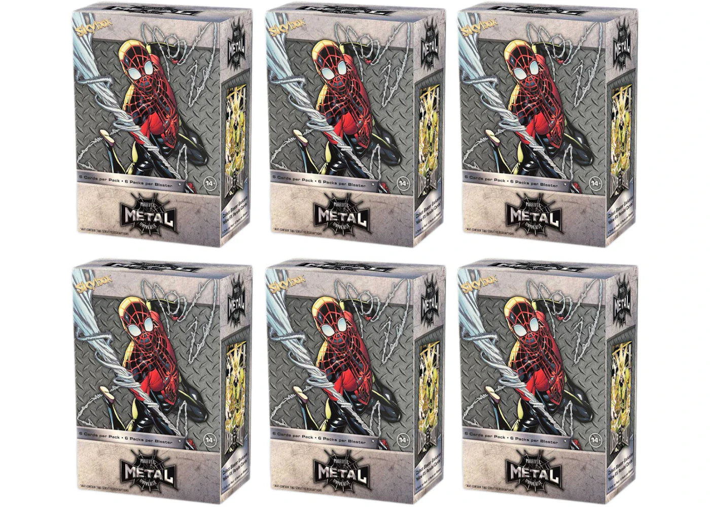 2022 Upper Deck Marvel Metal Universe Blaster Box 6x Lot