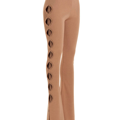 AndreĀdamo Cut Out Pants With Lacing