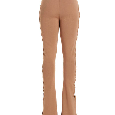 AndreĀdamo Cut Out Pants With Lacing
