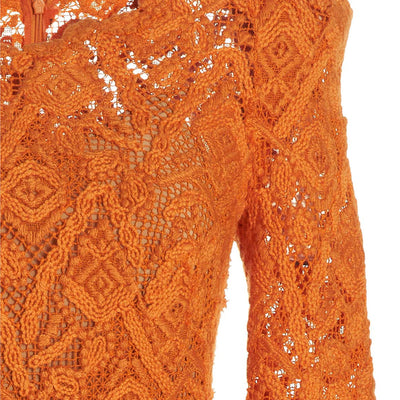 Ermanno Scervino Macramé Lace Dress