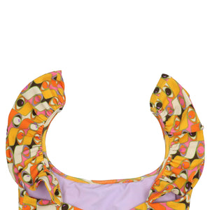 La Double J Ruffle Bikini Top