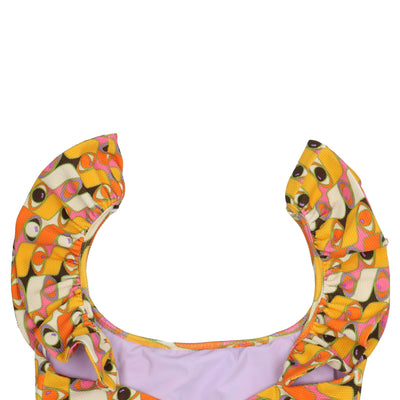 La Double J Ruffle Bikini Top