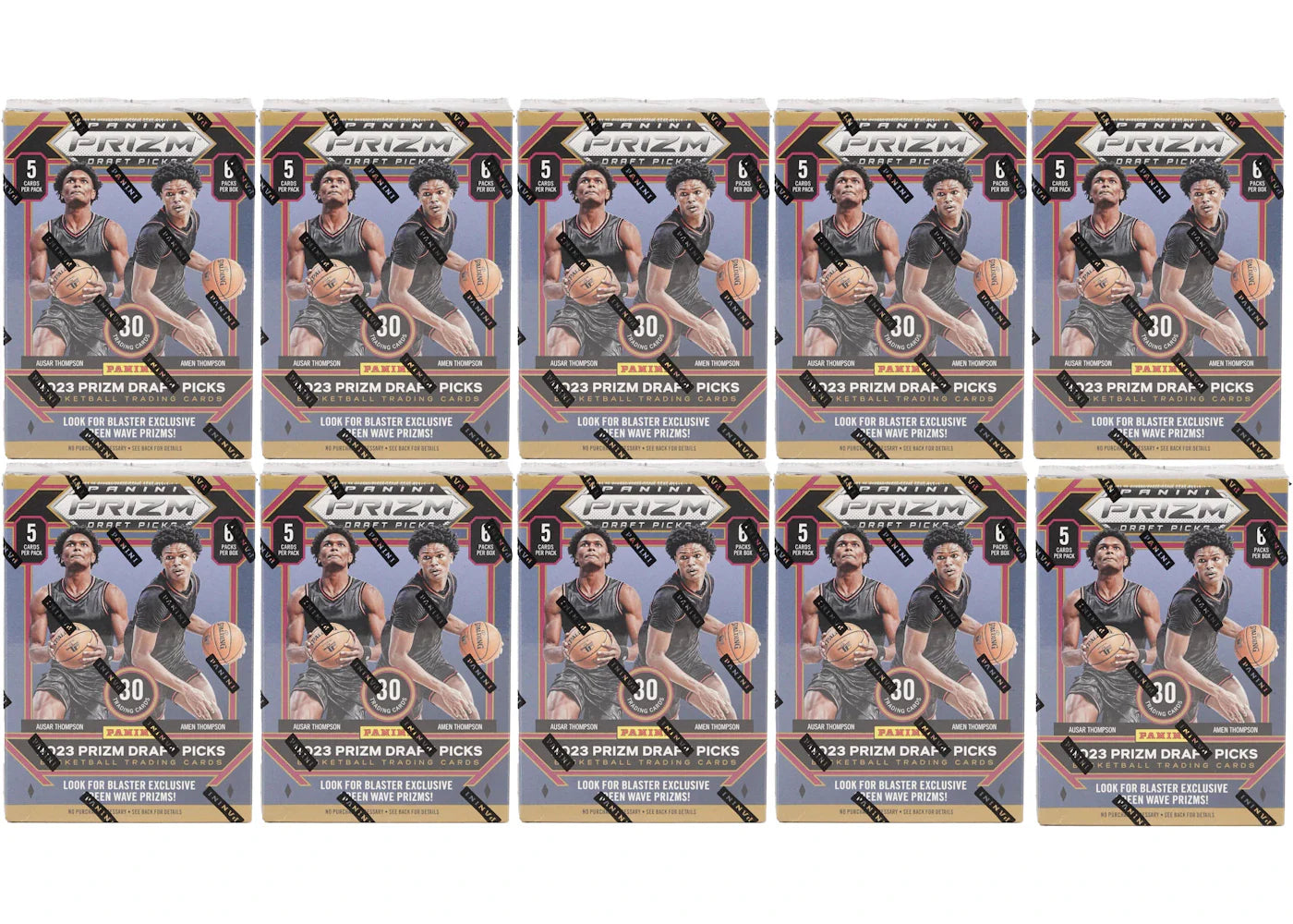 2023-2024 Panini Prizm Draft Picks Basketball Blaster 10x Lot