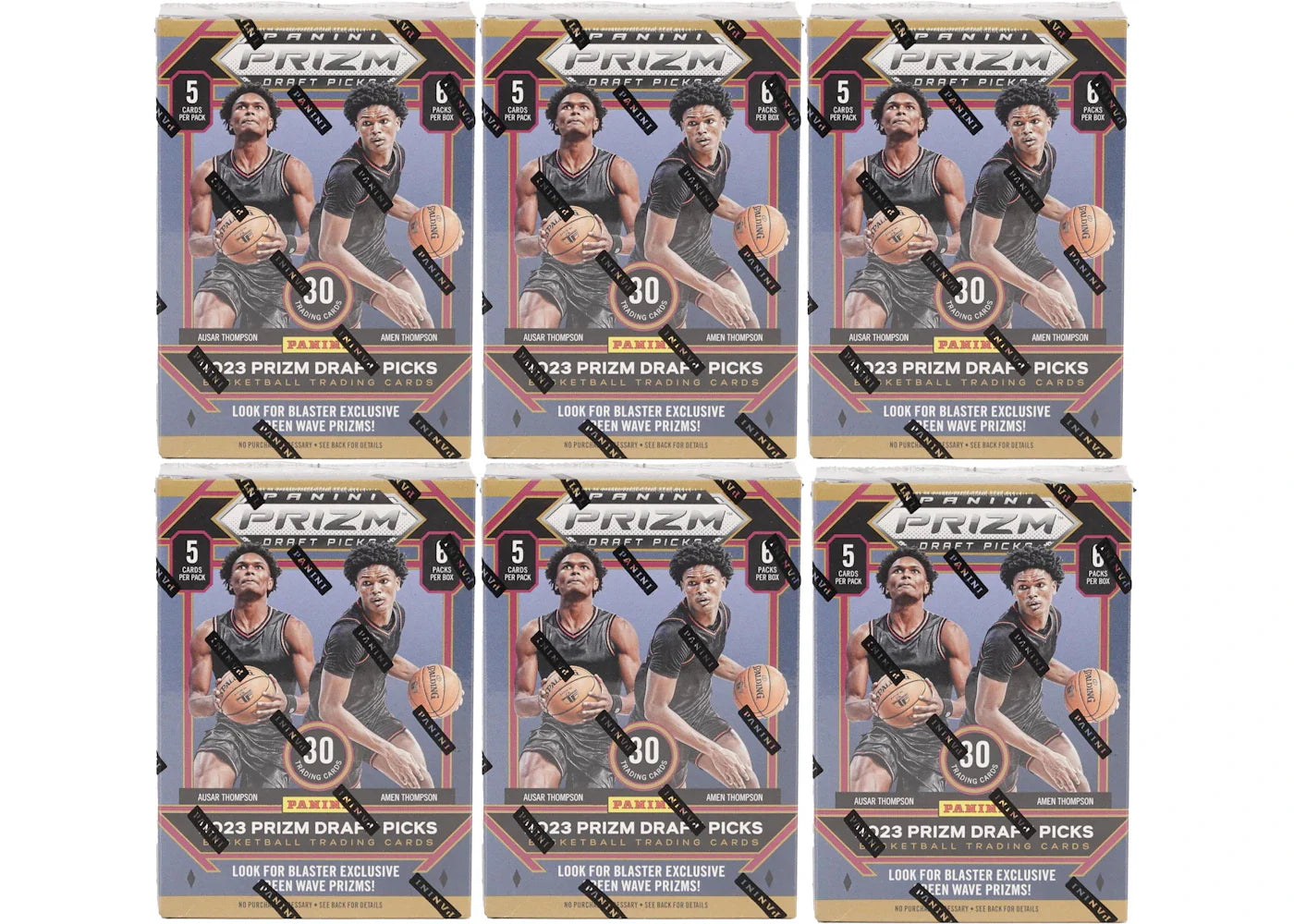 2023-2024 Panini Prizm Draft Picks Basketball Blaster 6x Lot