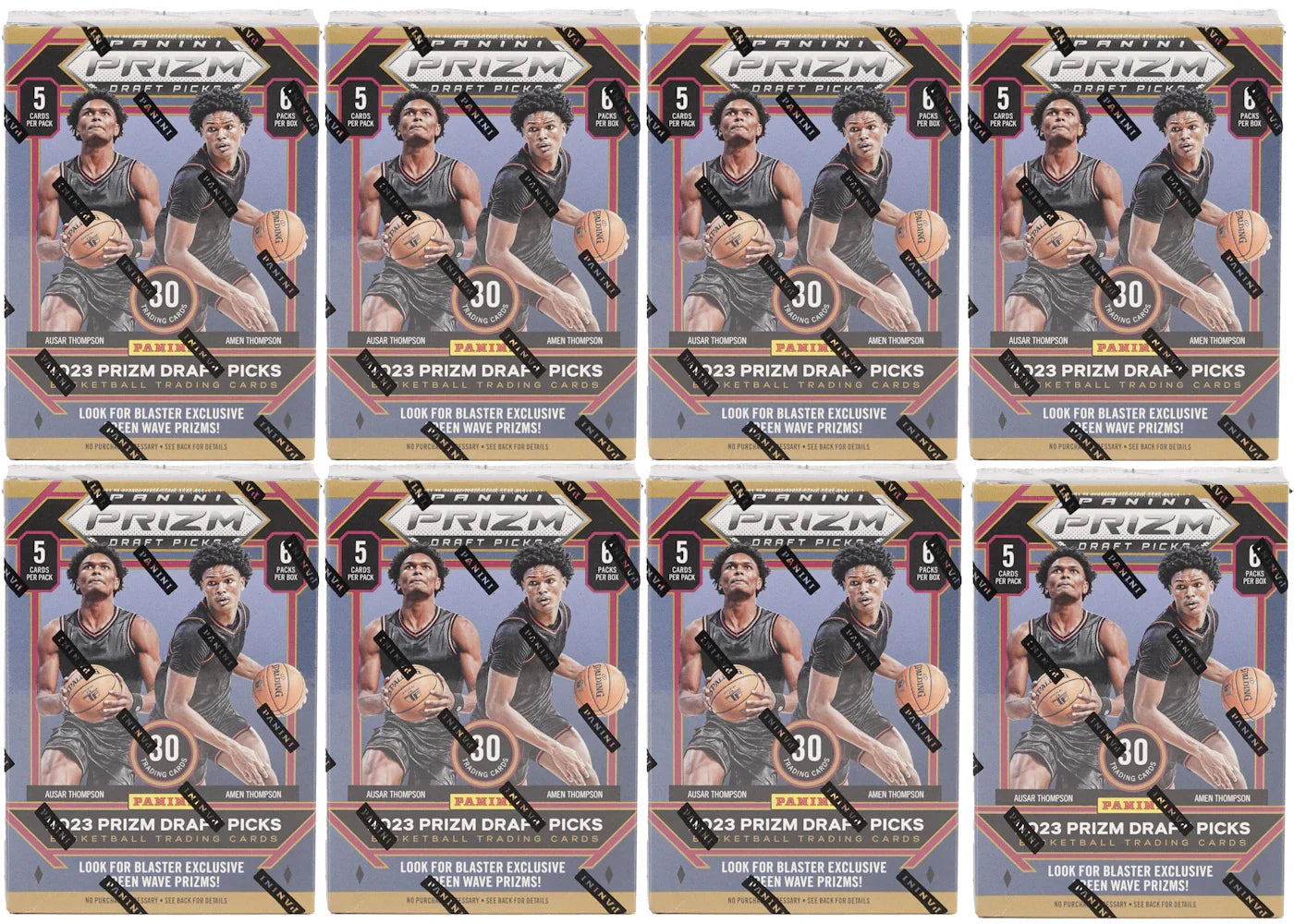 2023-2024 Panini Prizm Draft Picks Basketball Blaster 8x Lot