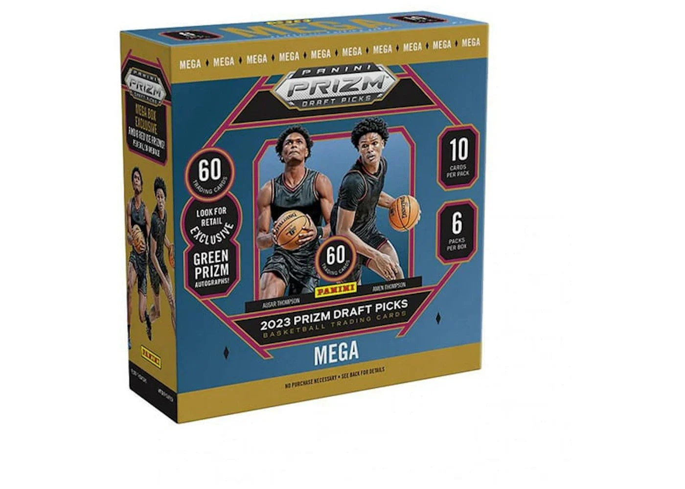 2023-2024 Panini Prizm Draft Picks Basketball Green Prizim Mega Box