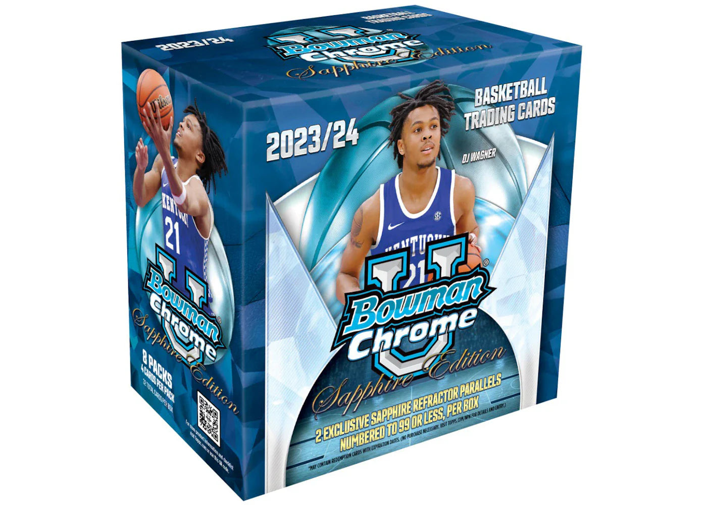 2023-24 Bowman University Chrome Sapphire Edition Basketball Hobby Box