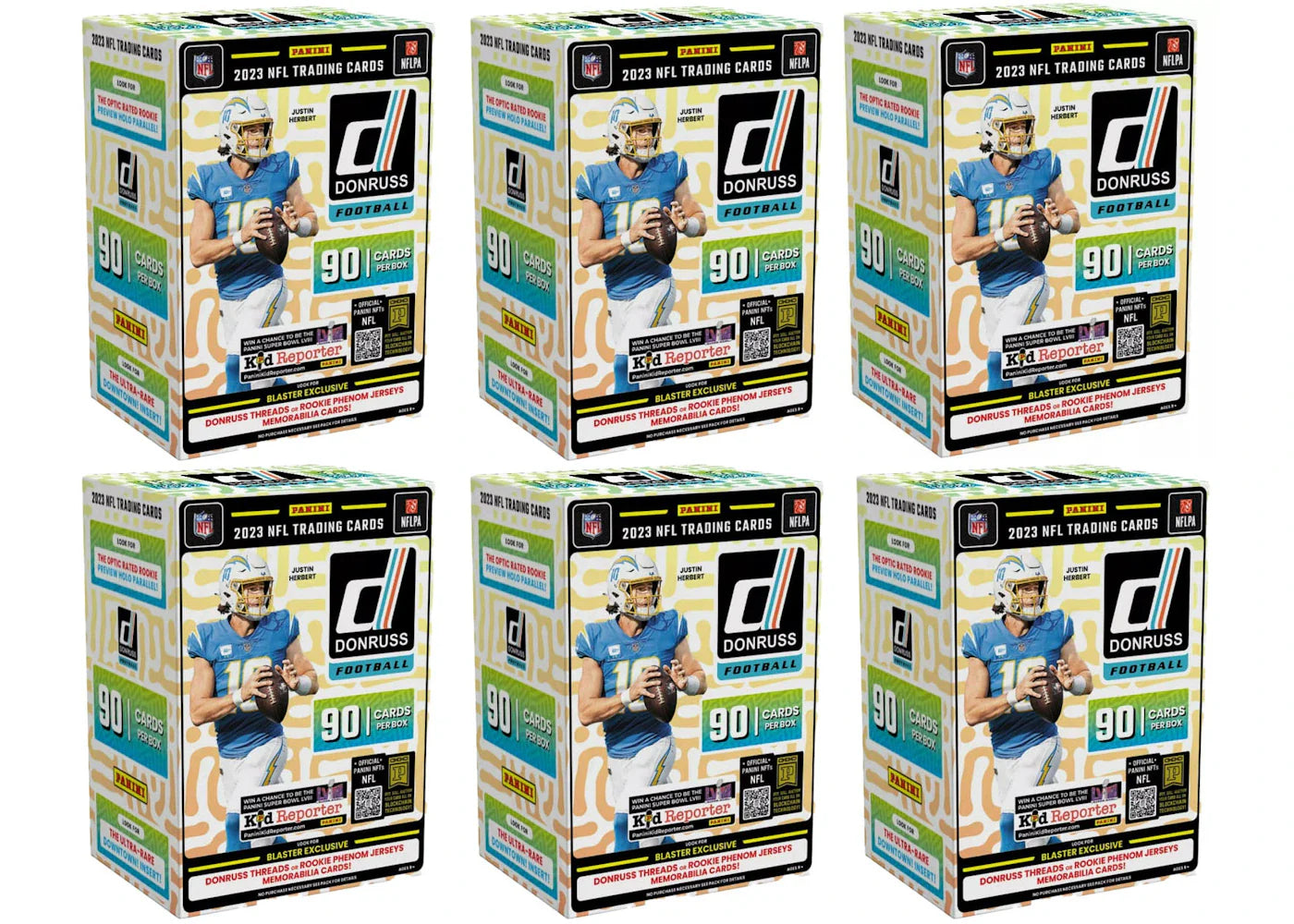 2023-24 Panini Donruss Football Blaster Box 6x Lot