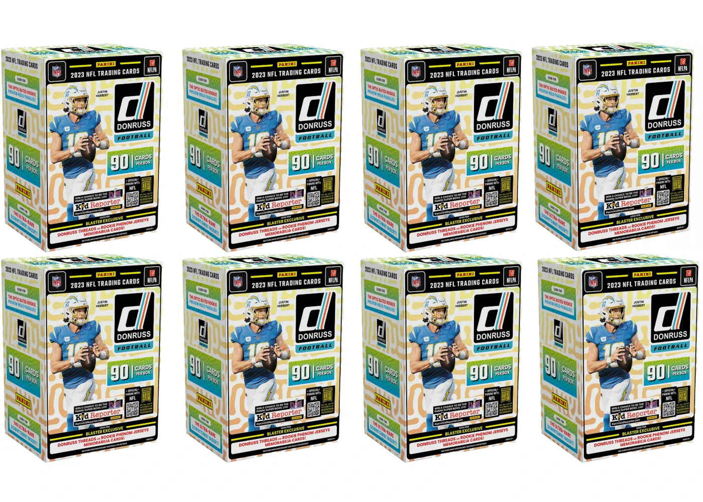 2023-24 Panini Donruss Football Blaster Box 8x Lot