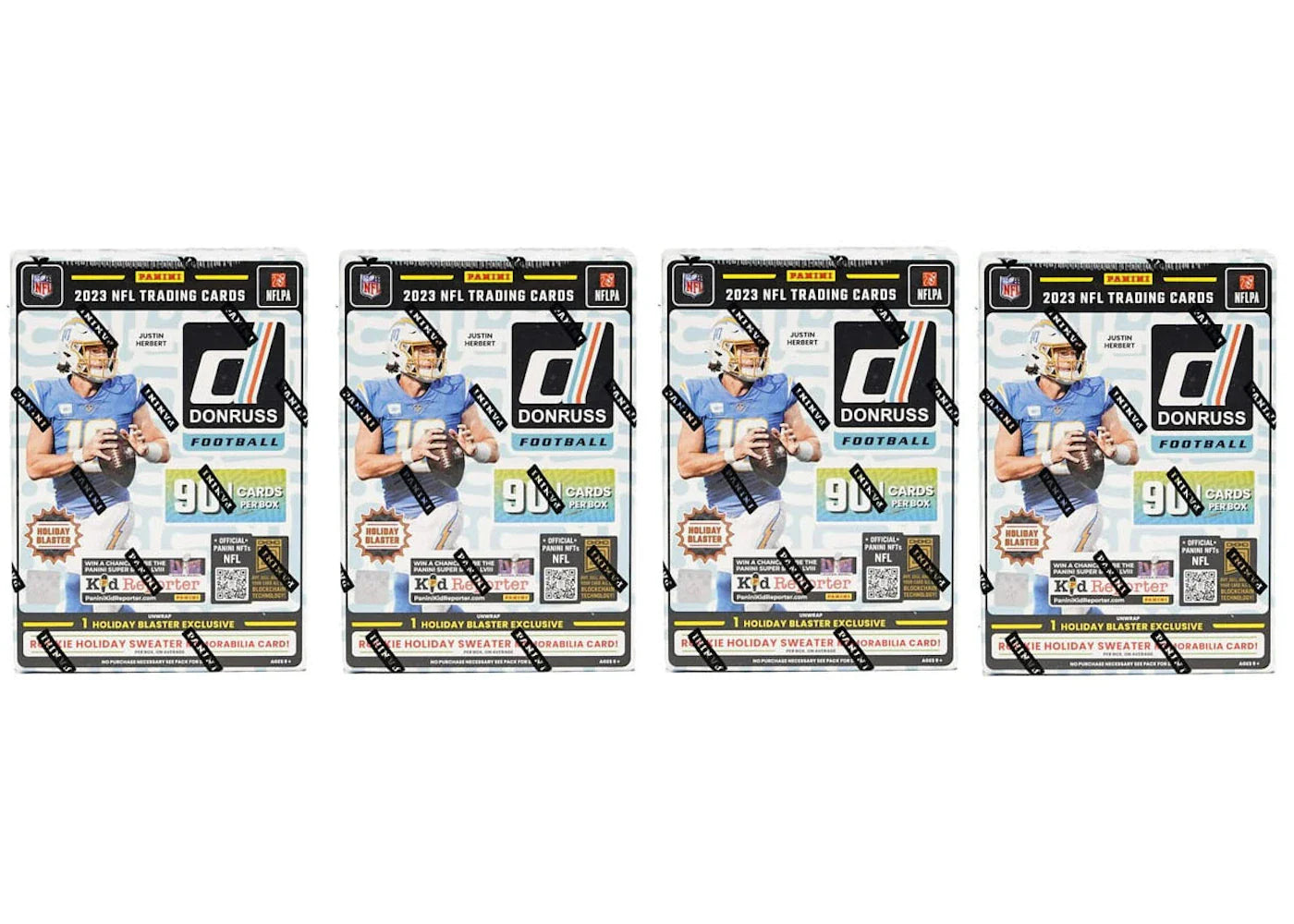 2023-24 Panini Donruss Holiday Football Blaster Box 4x Lot