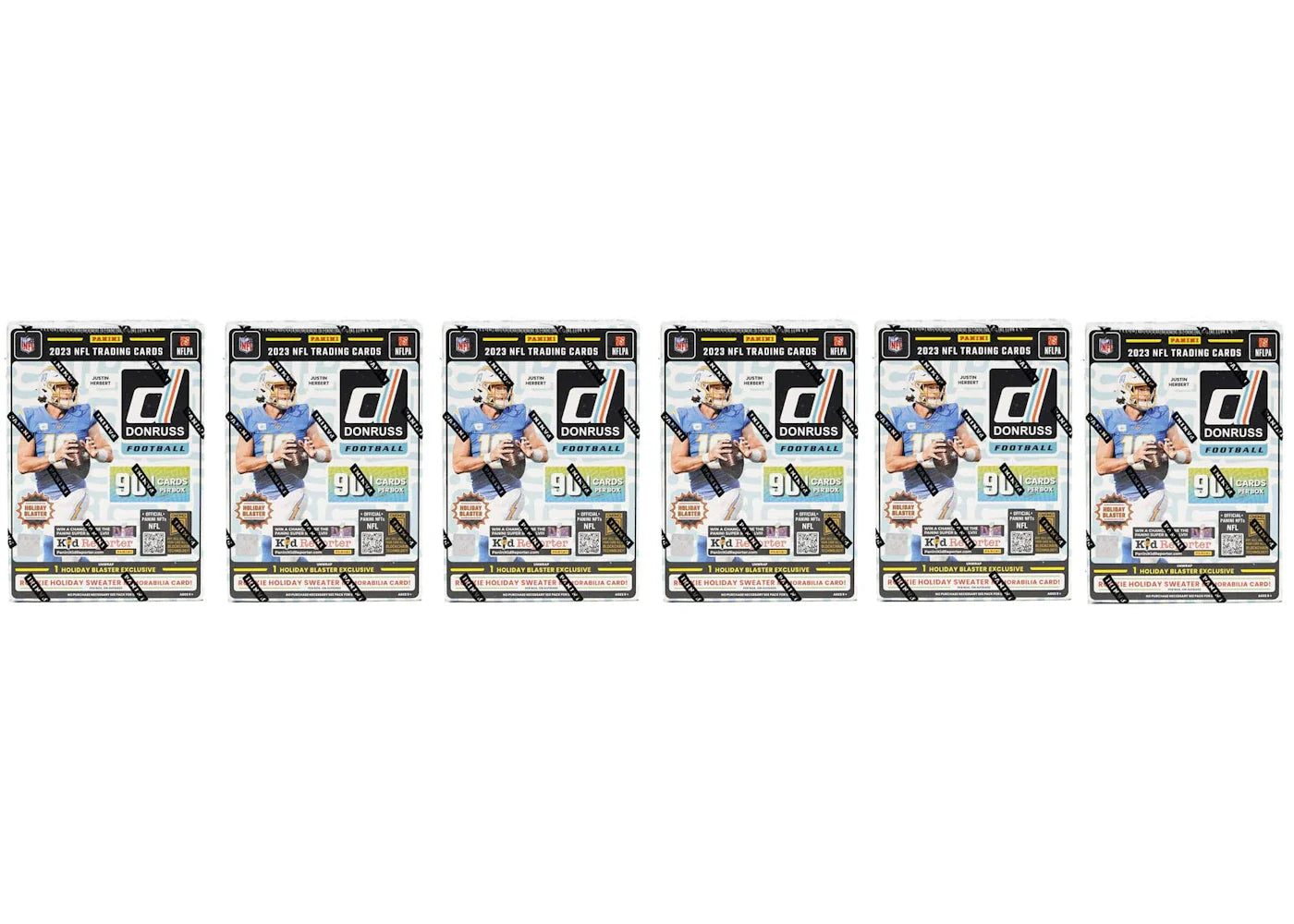 2023-24 Panini Donruss Holiday Football Blaster Box 6x Lot