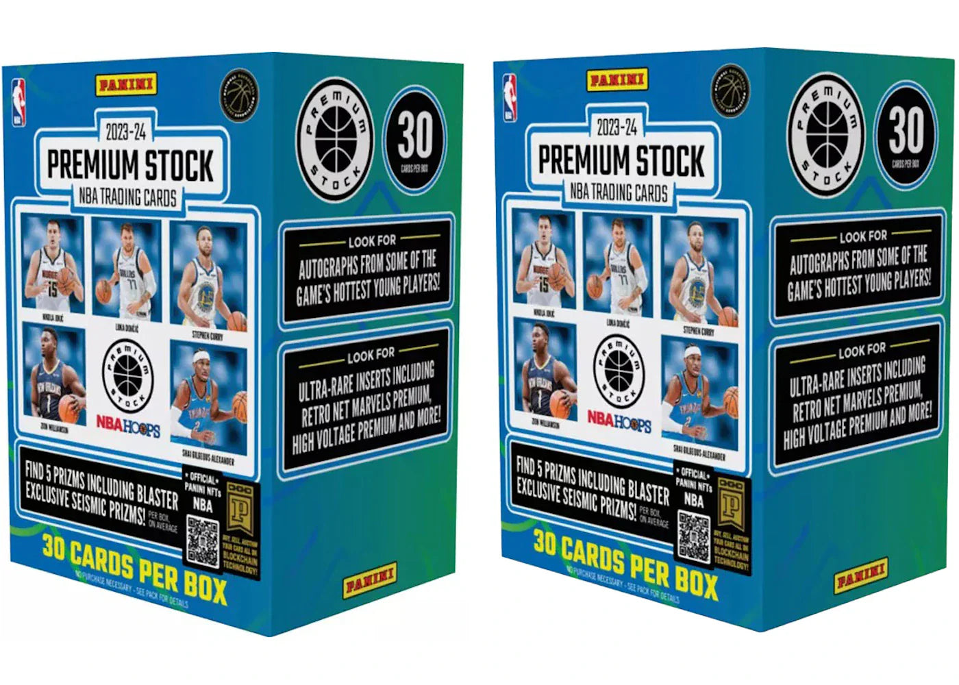 2023-24 Panini Premium Stock Basketball Blaster Box 2x Lot