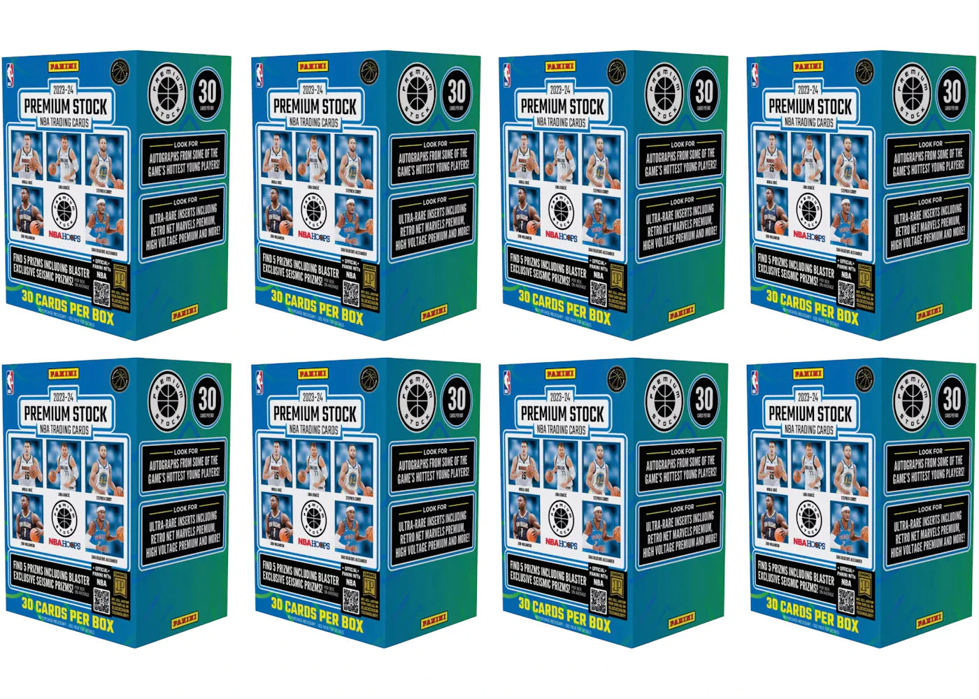 2023-24 Panini Premium Stock Basketball Blaster Box 8x Lot