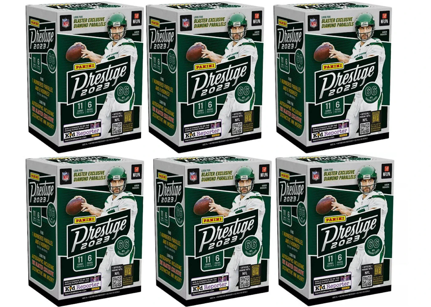 2023-24 Panini Prestige Football Blaster Box 6x Lot