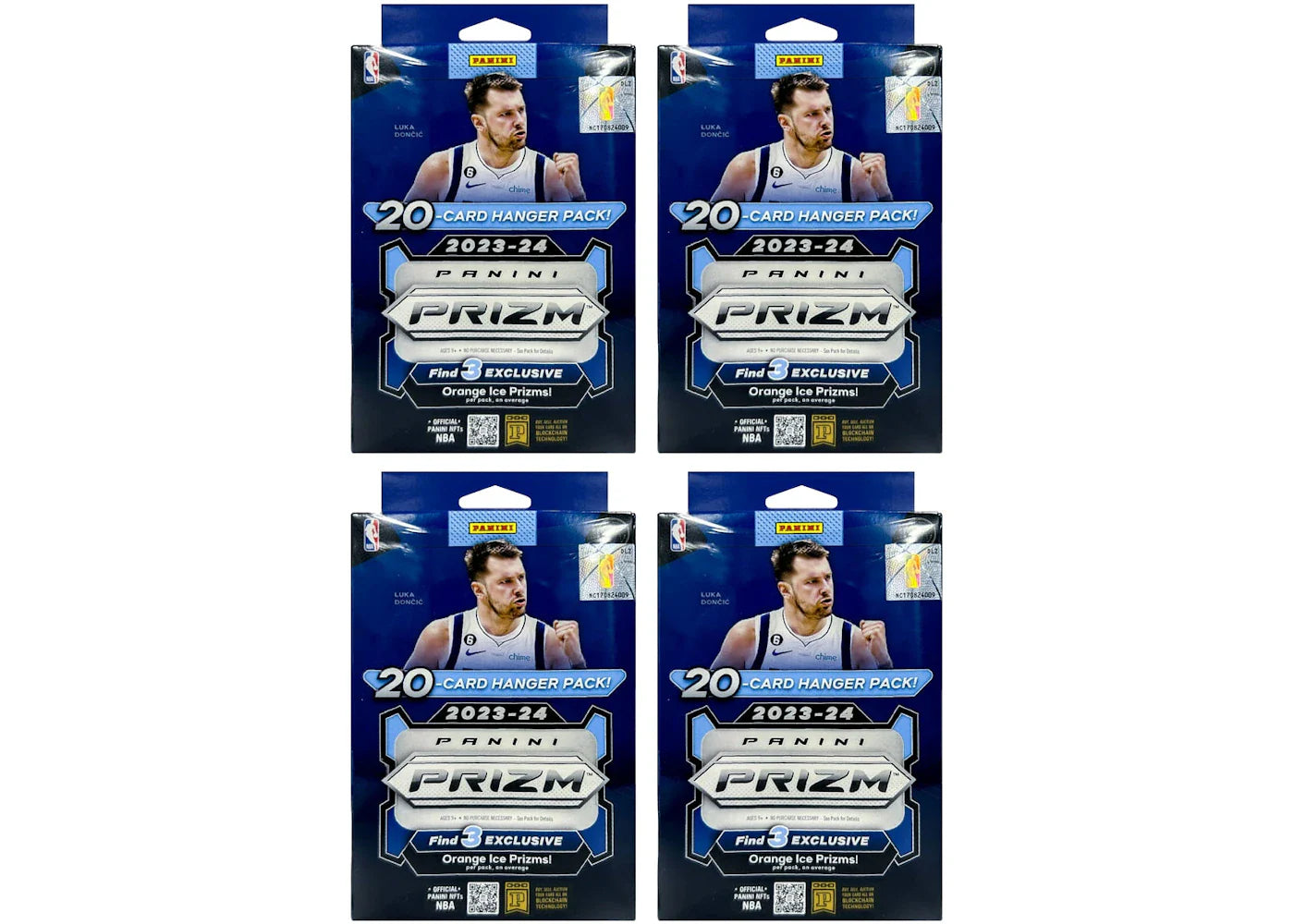 2023-24 Panini Prizm Basketball Hanger Box (Orange Ice Prizms) 4x Lot