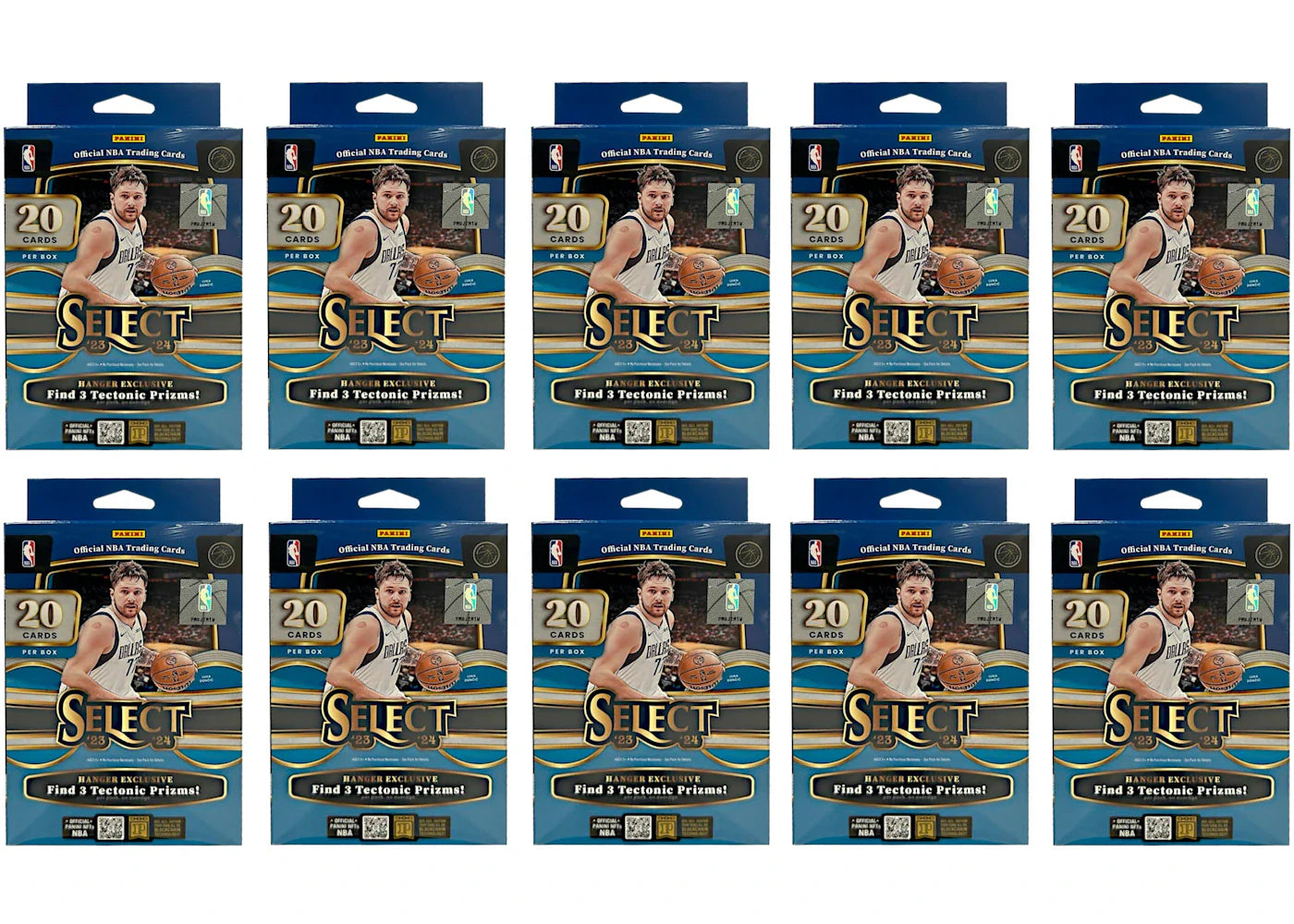 2023-24 Panini Select Basketball Hanger Box (Tectonic Prizms) 10x Lot