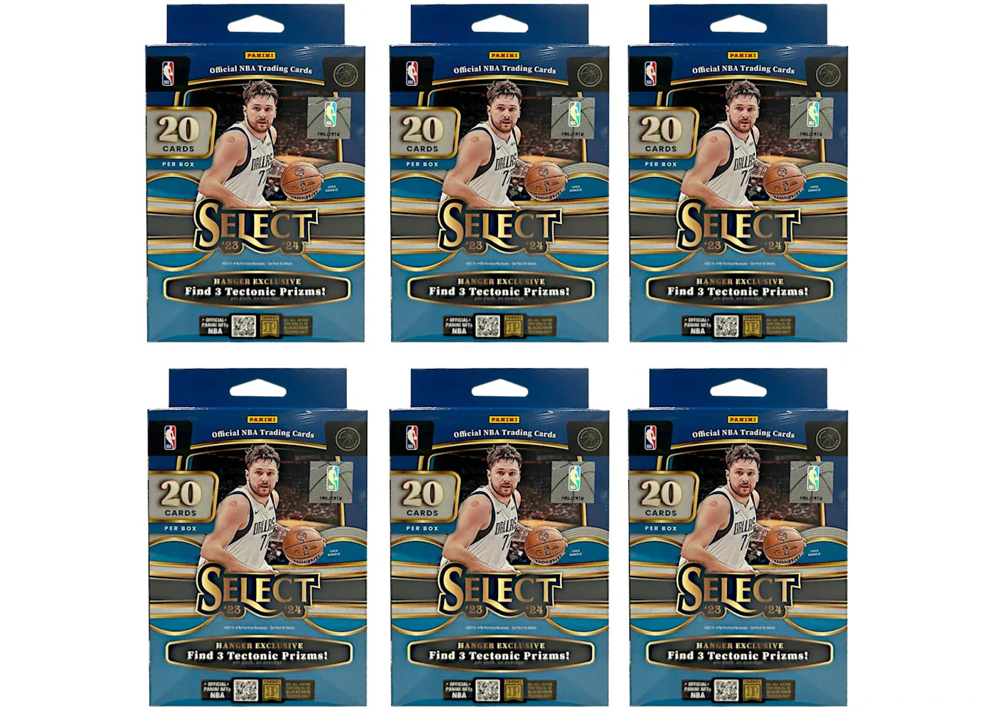 2023-24 Panini Select Basketball Hanger Box (Tectonic Prizms) 6x Lot