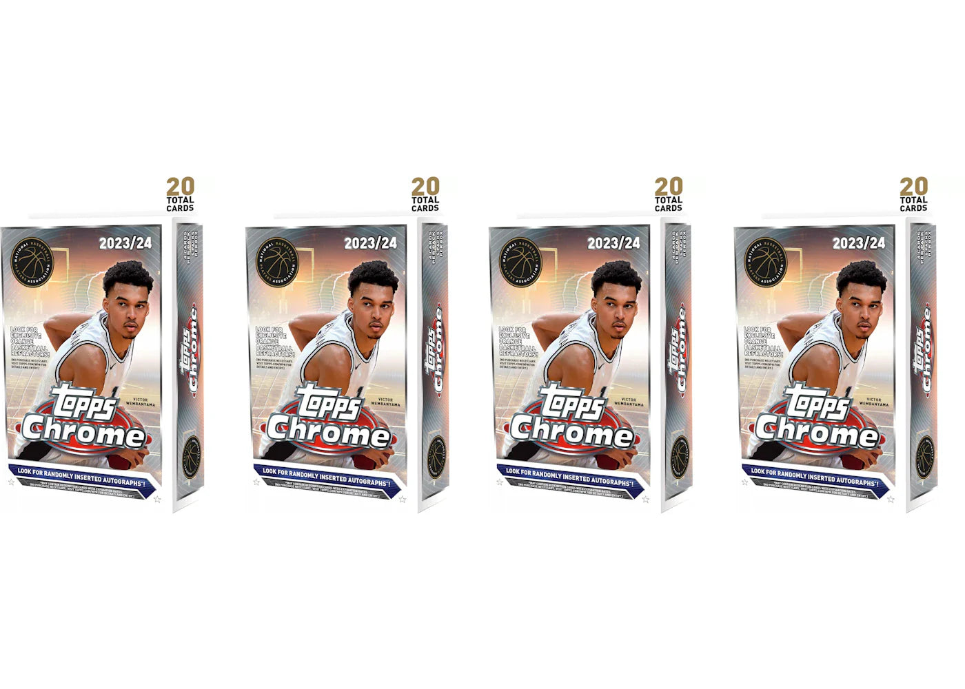 2023-24 Topps Chrome Basketball Hanger Box (4x Lot)