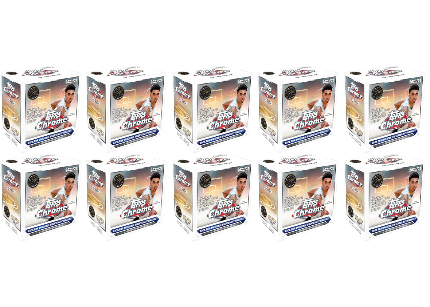 2023-24 Topps Chrome Basketball Monster Box (10x Lot)