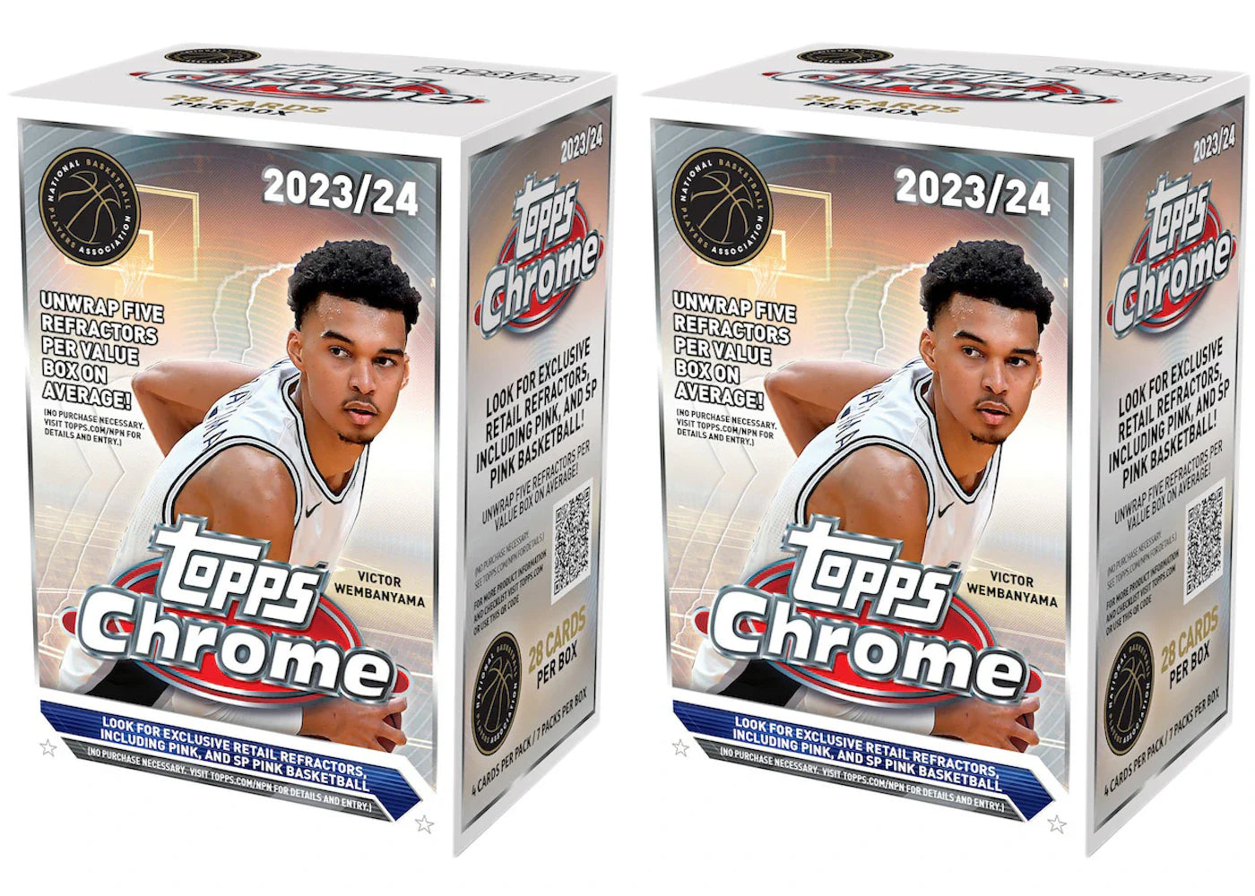 2023-24 Topps Chrome Basketball Value Box (2x Lot)