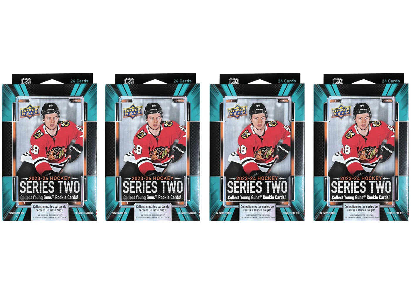 2023-24 Upper Deck Series 2 Hockey Hanger Box 4x Lot