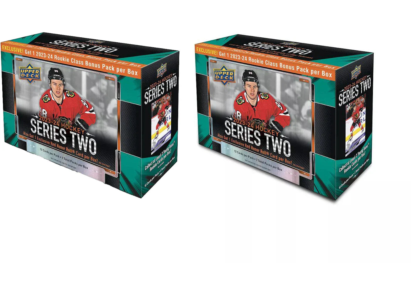 2023-24 Upper Deck Series 2 Hockey Mega Box 2x Lot