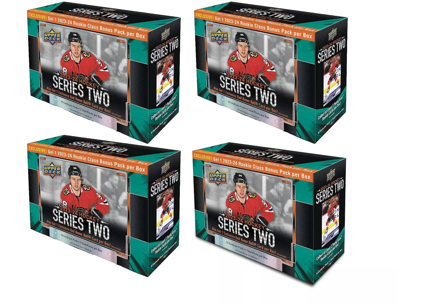 2023-24 Upper Deck Series 2 Hockey Mega Box 4x Lot
