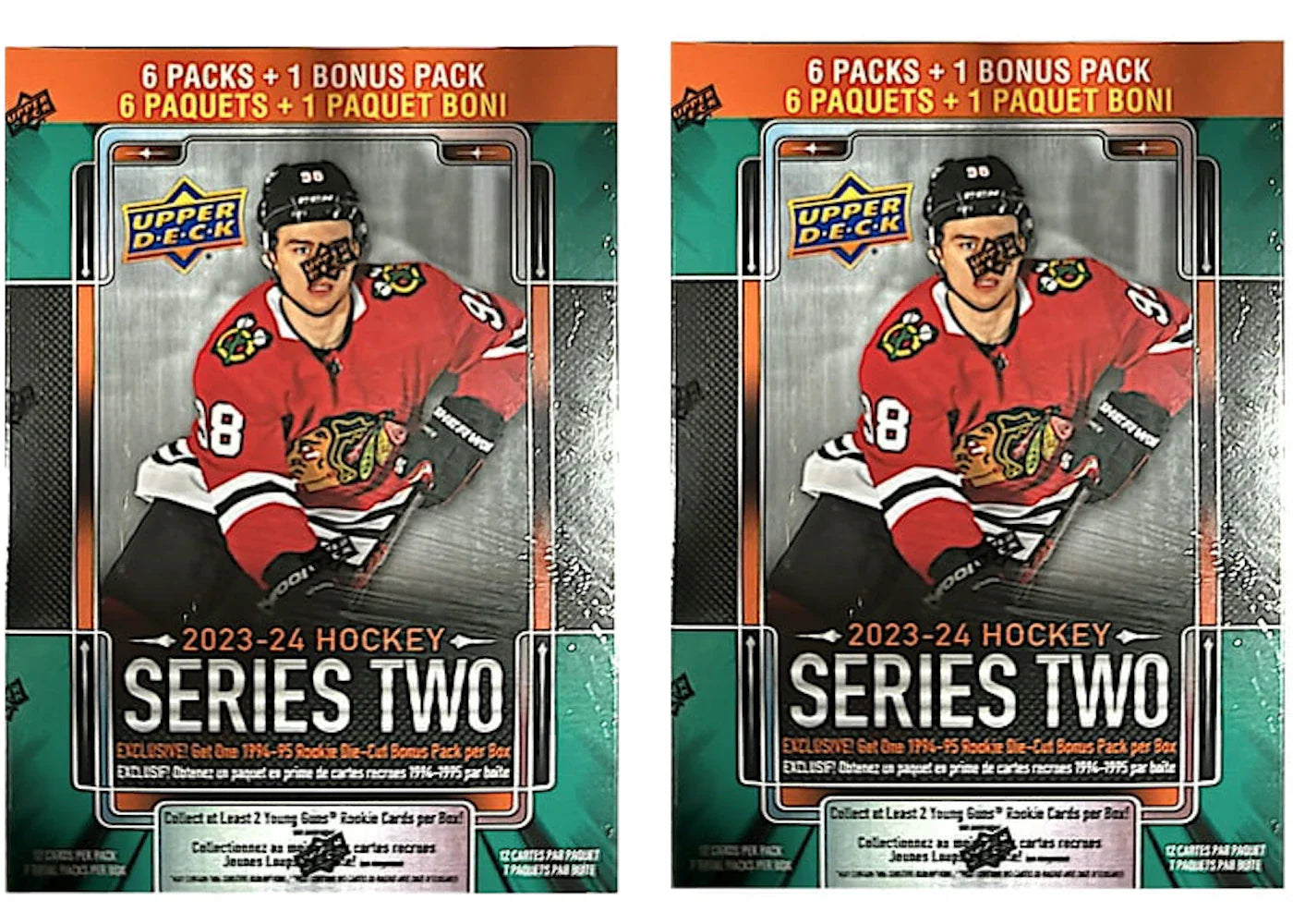 2023-24 Upper Deck Series 2 Hockey Walmart Exclusive Mega Blaster 2x Lot