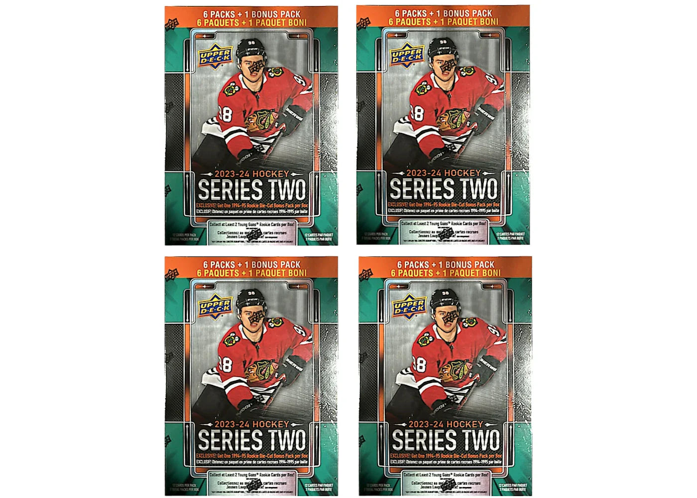 2023-24 Upper Deck Series 2 Hockey Walmart Exclusive Mega Blaster 4x Lot
