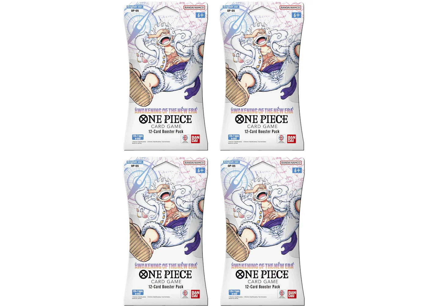 2023 Bandai One Piece Card Game Awakening of New Era Booster Pack (OP-05) (English) 4x Lot