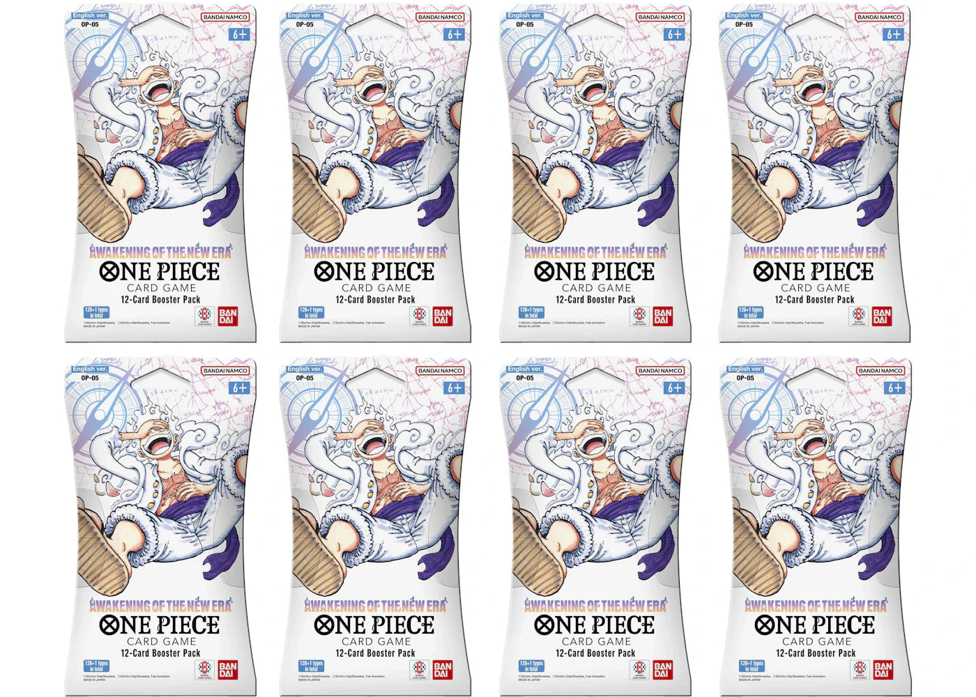 2023 Bandai One Piece Card Game Awakening of New Era Booster Pack (OP-05) (English) 8x Lot