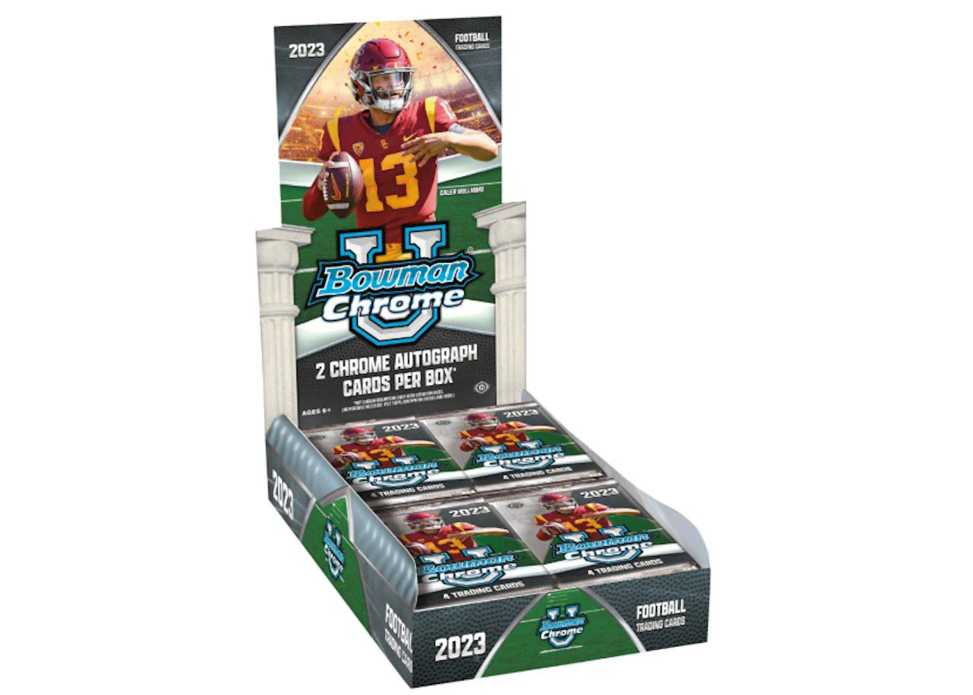 2023 Bowman Chrome University Football Hobby Box