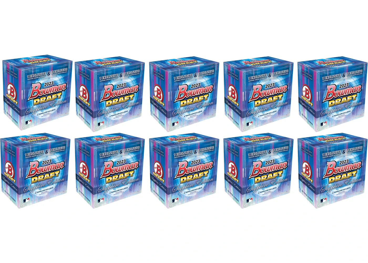 2023 Bowman Draft Sapphire Edition Baseball Hobby 10x Lot