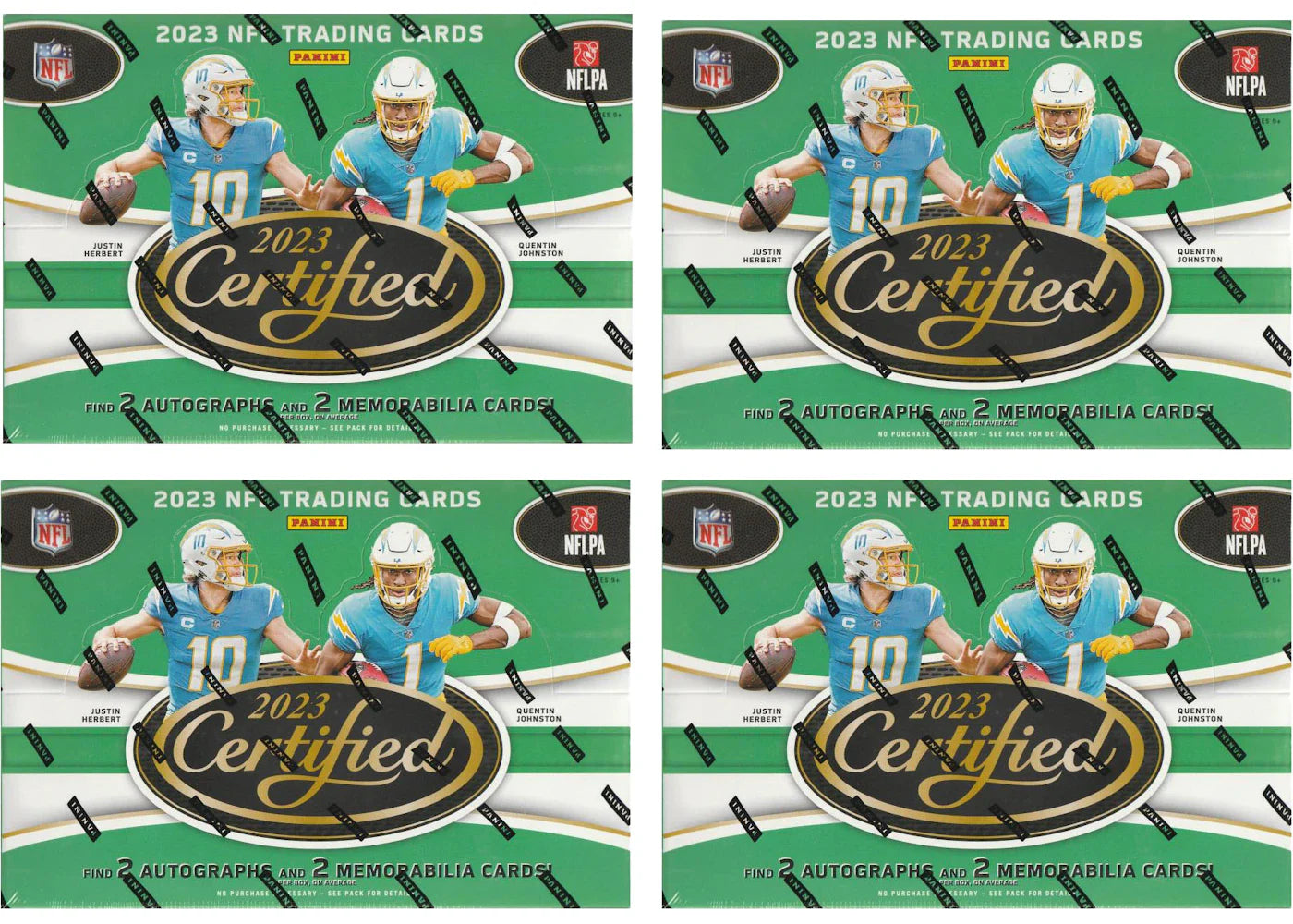 2023 Panini Certified Football Hobby Box 4x Lot
