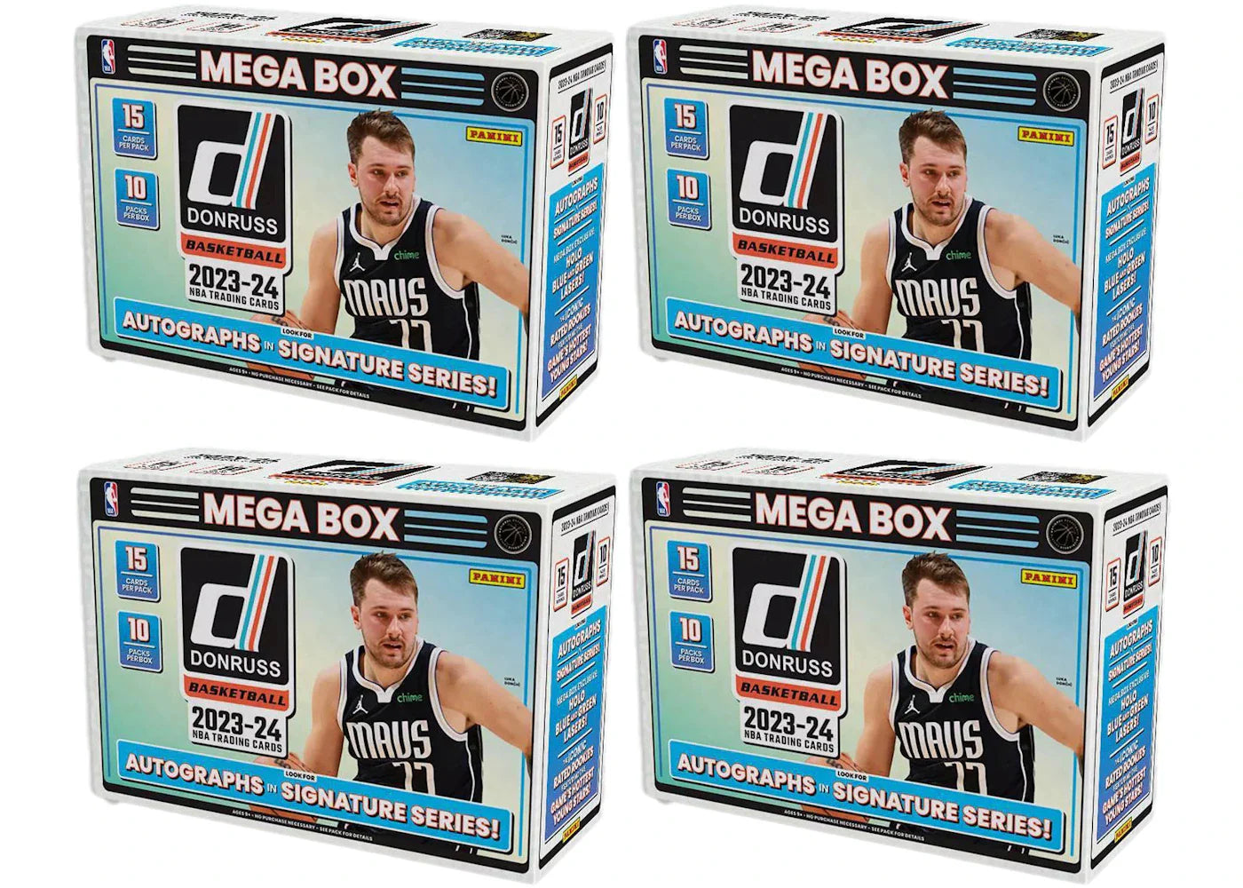 2023 Panini Donruss Basketball Mega Box (Blue and Green Laser) 4x Lot