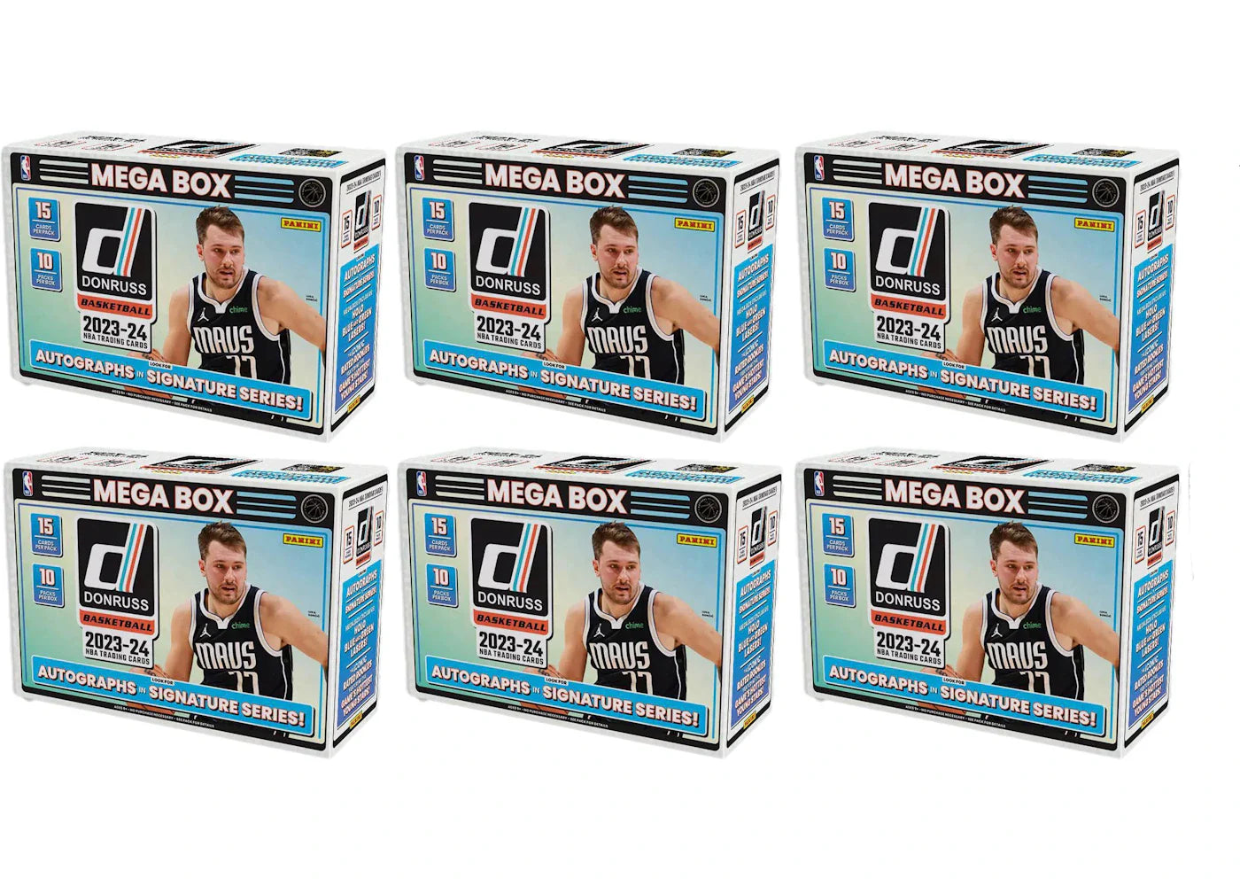 2023 Panini Donruss Basketball Mega Box (Blue and Green Laser) 6x Lot