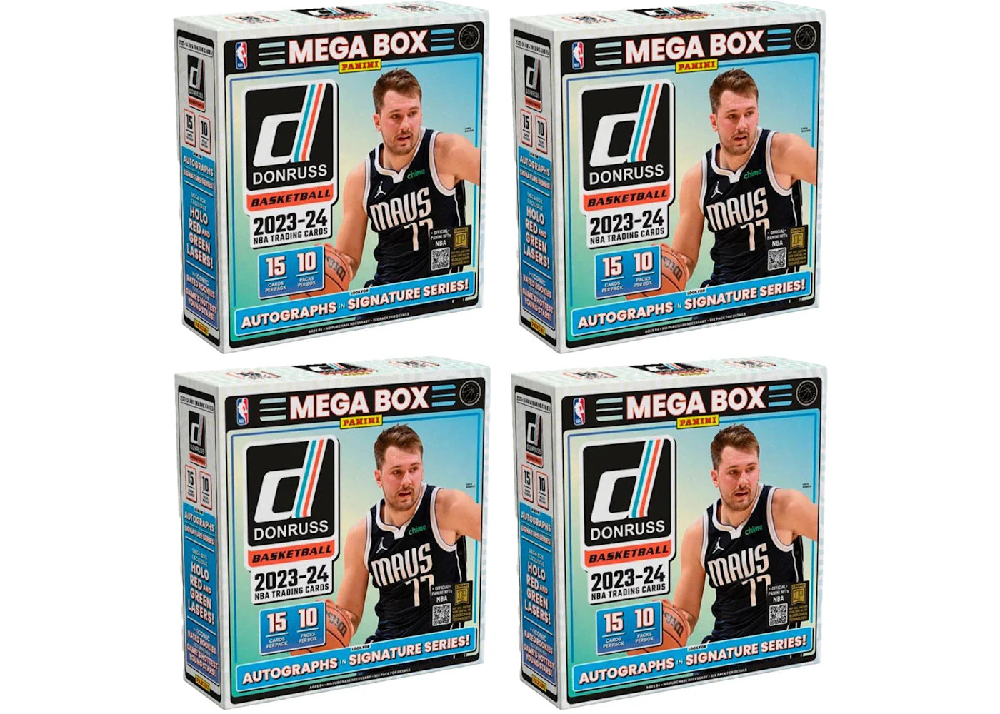 2023 Panini Donruss Basketball Mega Box (Red and Green Laser) 4x Lot