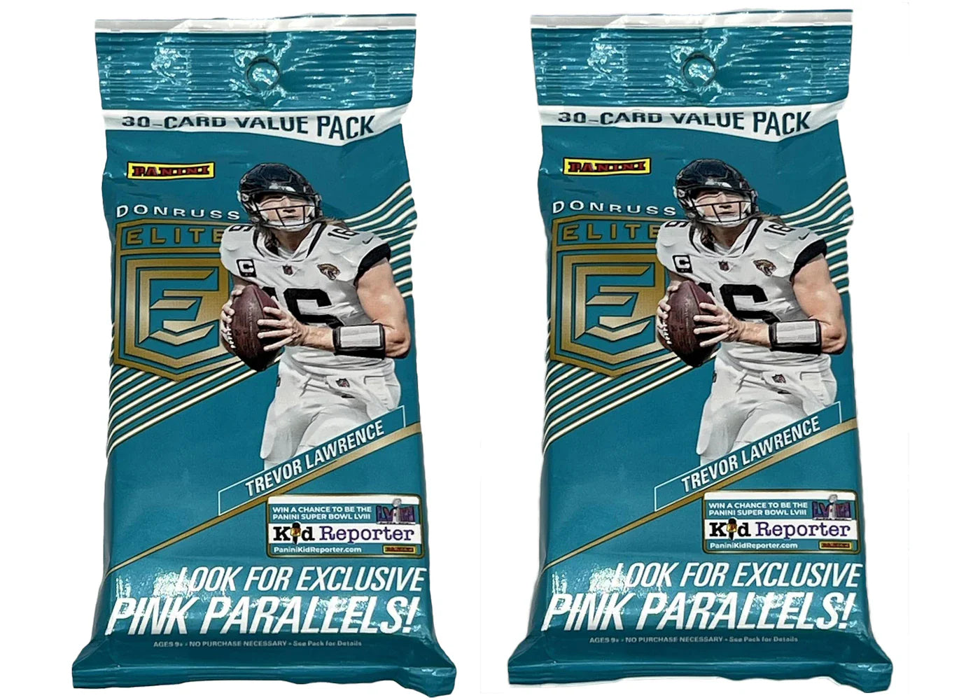 2023 Panini Donruss Elite Football Pink Parallels Hanger Pack 2x Lot