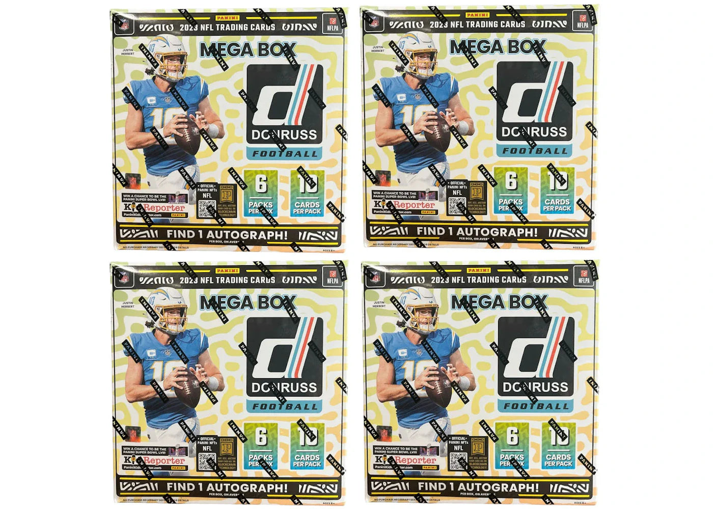 2023 Panini Donruss Football Mega Box (Red Wave) 4x Lot