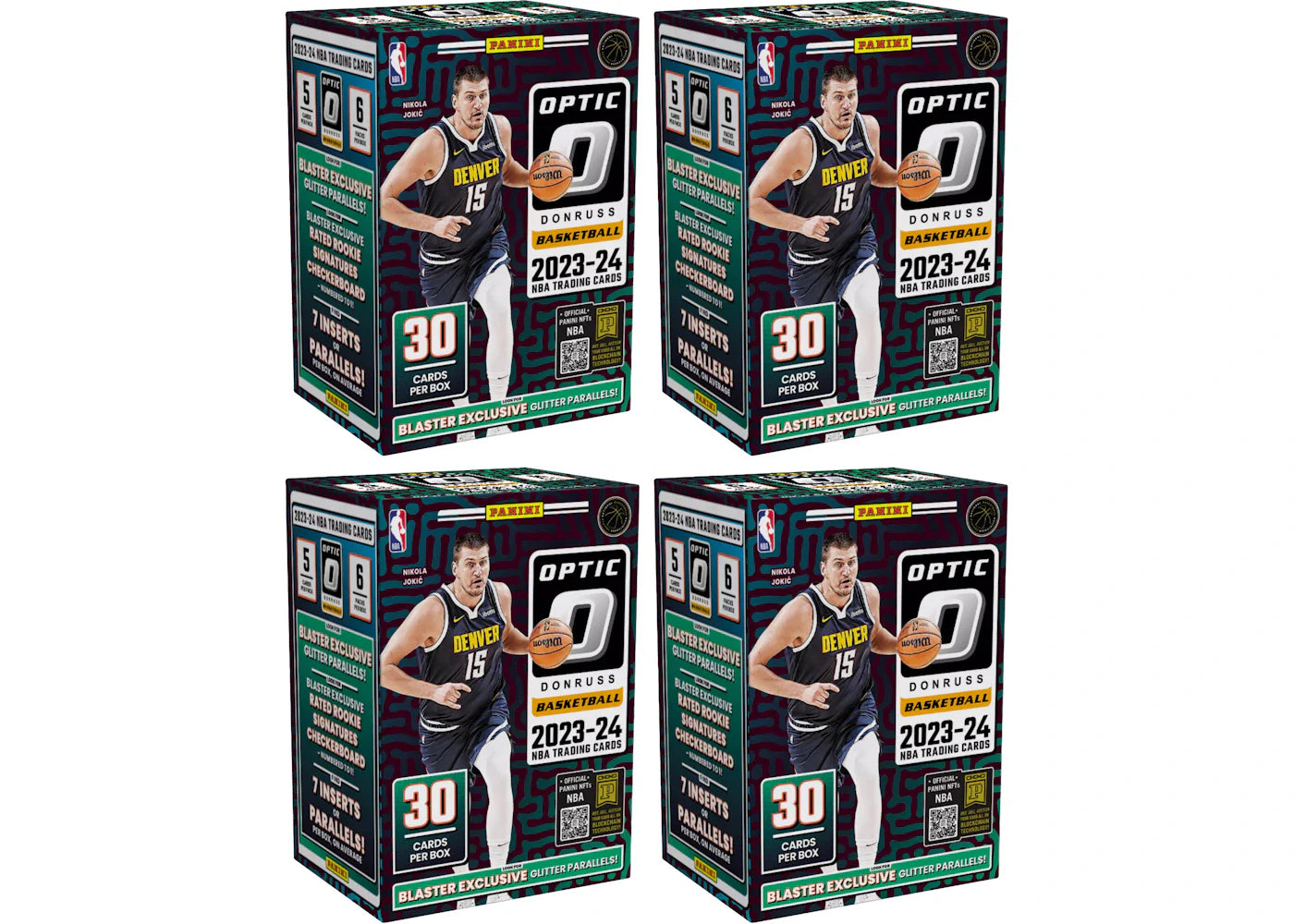 2023 Panini Donruss Optic Basketball Blaster Box (Glitter Parallels) 4x Lot