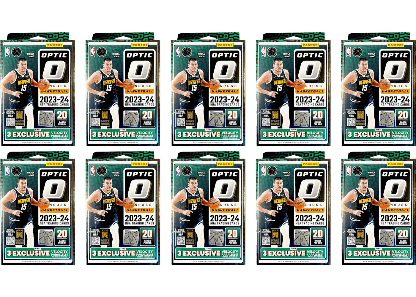 2023 Panini Donruss Optic Basketball Hanger Box (Blue Velocity) 10x Lot