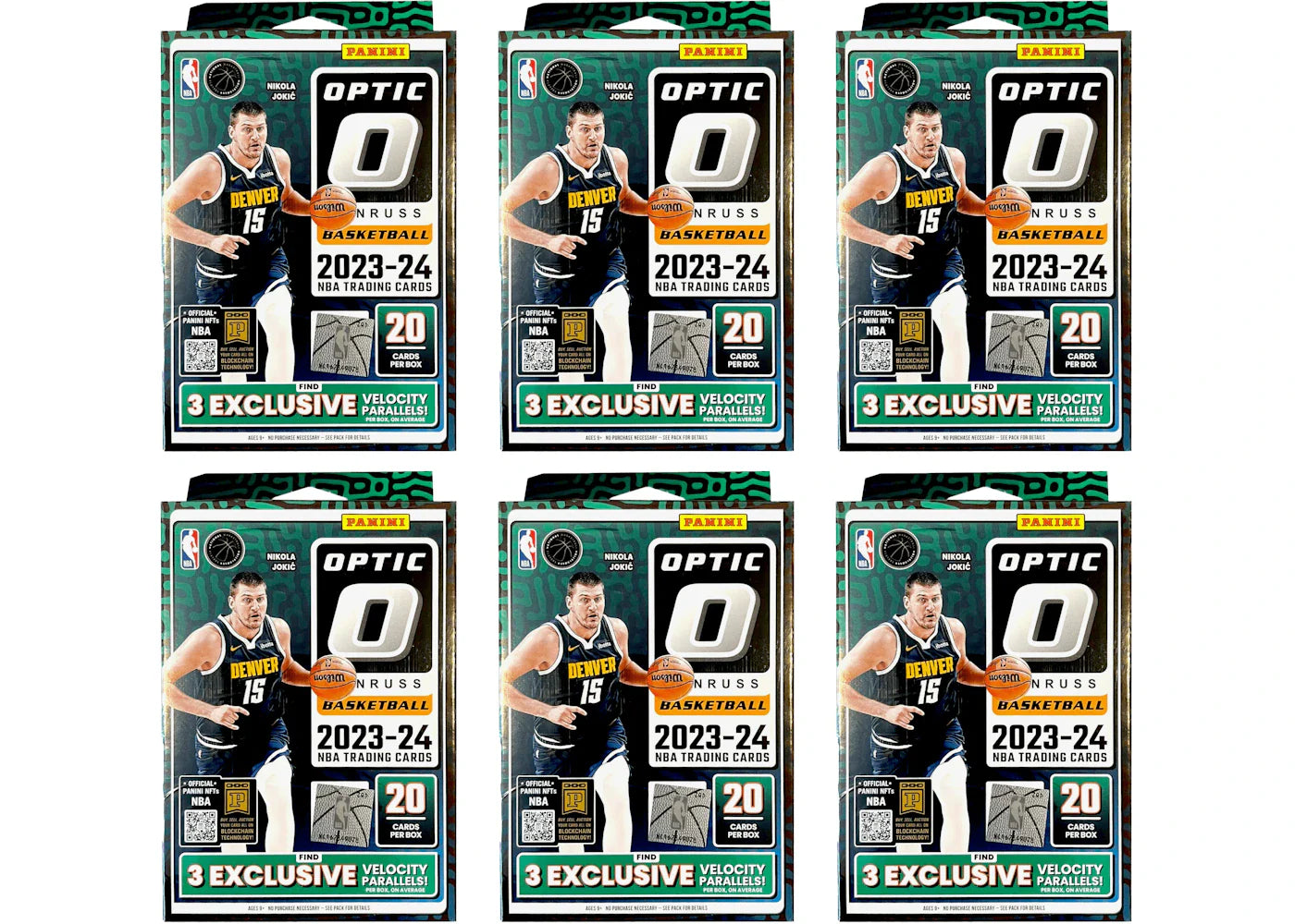2023 Panini Donruss Optic Basketball Hanger Box (Blue Velocity) 6x Lot