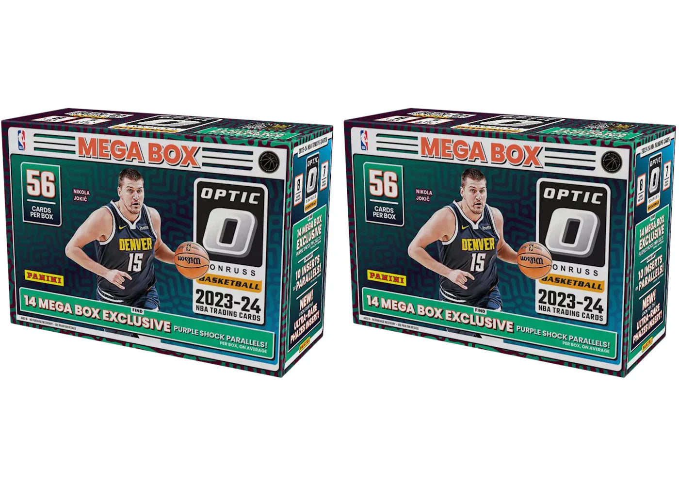 2023 Panini Donruss Optic Basketball Mega Box (Purple Shock Parallels) 2x Lot
